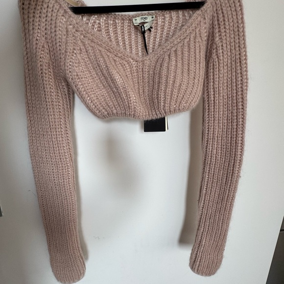 Fendi Sweaters - Cashmere cropped sweater